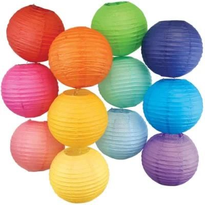 Wholesale Cheap Hanging Wedding Birthday Round Chinese Paper Lanterns