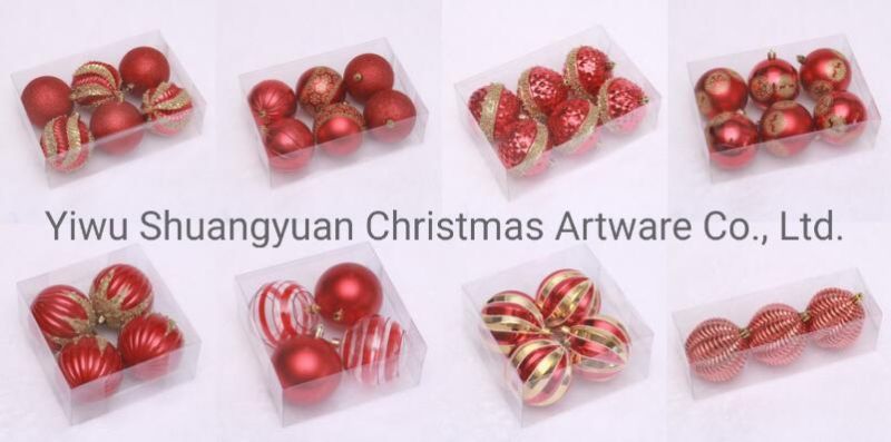 Factory Sale Plastic Christmas Ball with Suit Package