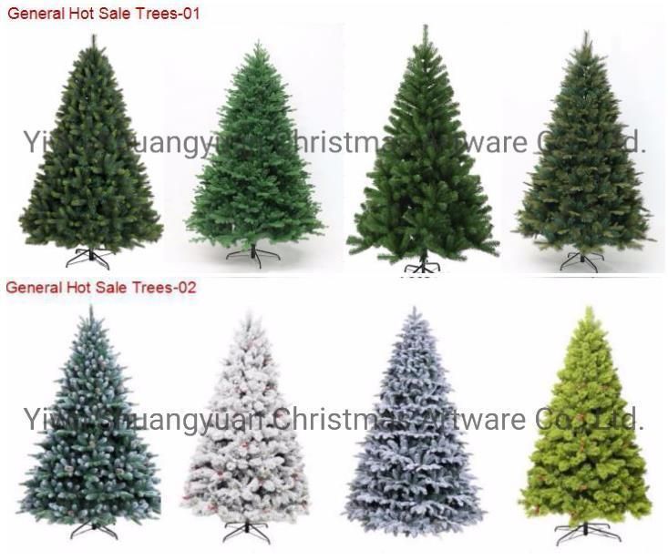 2020 Hotsale Green PVC Christmas Tree with Ornaments for Christmas Decoration