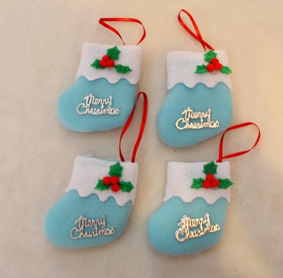 Custom Gift Pouch Velvet Christmas Stocking Sock Christmas Tree Decoration Christmas Tree Ornaments