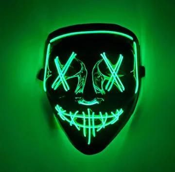 Hot Sell LED Halloween Party Luminous Facemask for Halloween