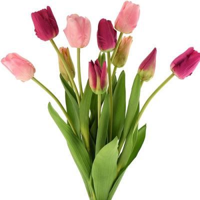 Competitive Price Tulips Artificial Real Touch Flower Single PU Tulip
