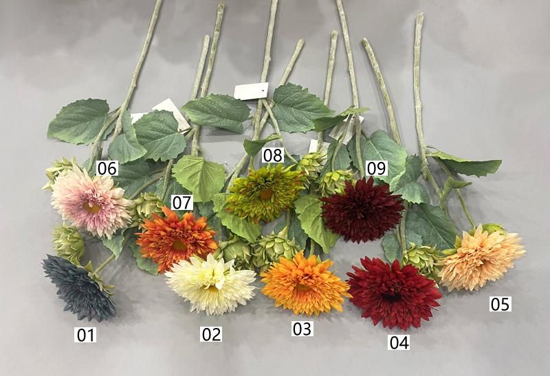 Home Decor 2022 Wholesale Home Party Decor Flower Artificial Chrysanthemum Daisy Sunflower