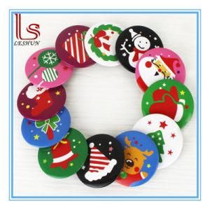 Wholesale Christmas Decorations Children Gifts Badge Tin Brooch