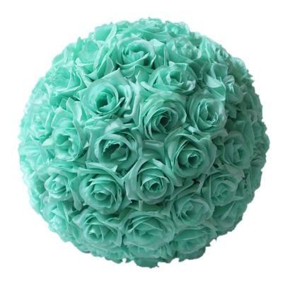 Wholesale Faux Silk Fabric Small Ball 3 Heads Artificial Silk Flower Bouquet Arrangement for Home Garden Decoration