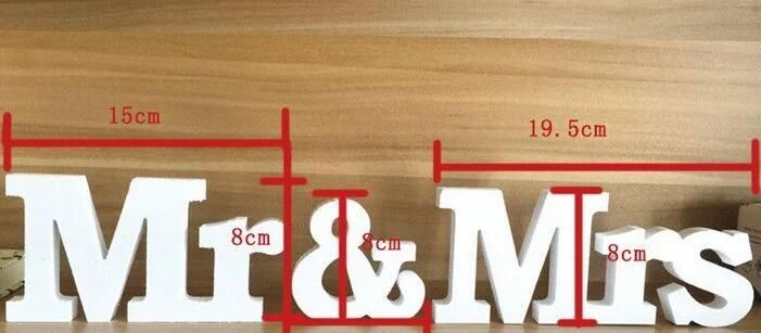 Mr& Mrs Signs Letters Wedding Supplies Wooden Alphabet Ornaments