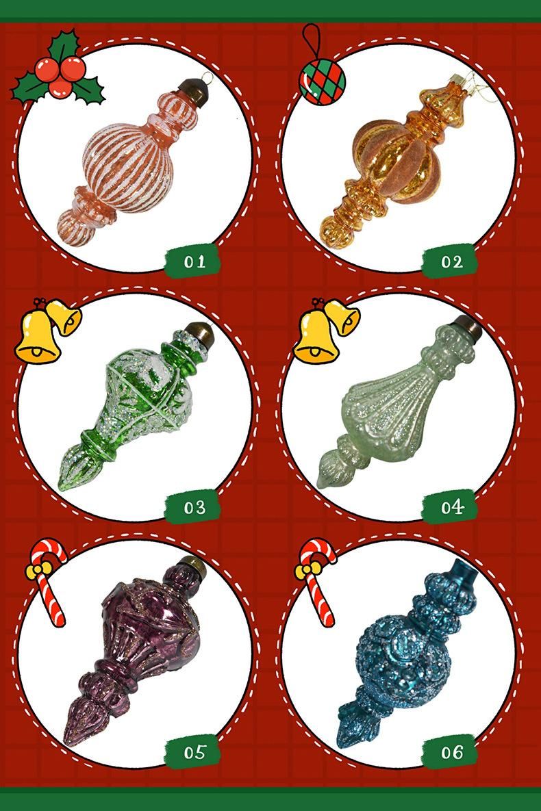 Custom Decor Christmas Gift Glass Ornaments