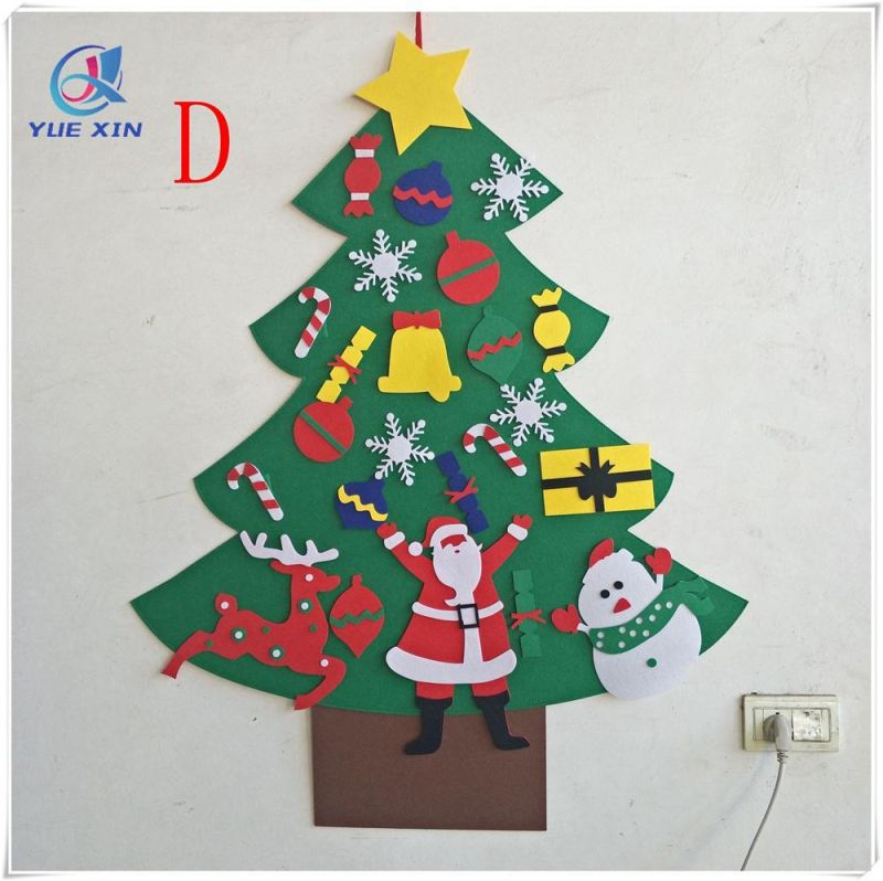 DIY Felt Christmas Tree for Christmas Door Wall Hanging Decorations