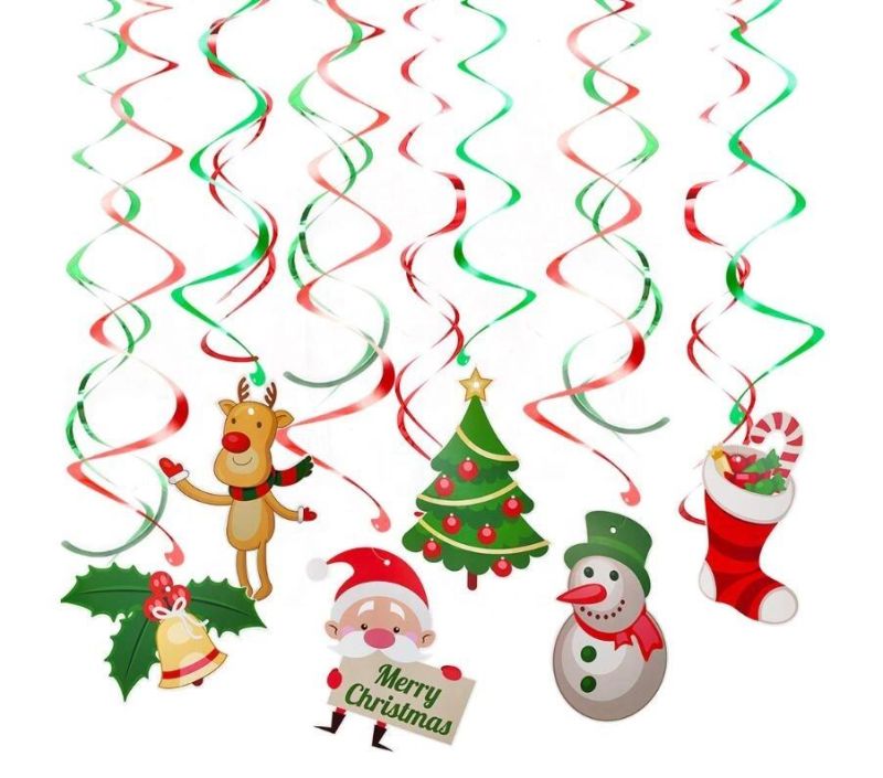 Hanging Christmas Decoration for Home Santa Claus Elk Pendant
