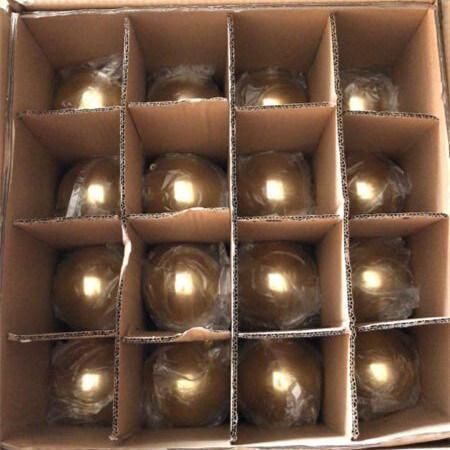 Golden Christmas Ornament Ball Can Be Opened