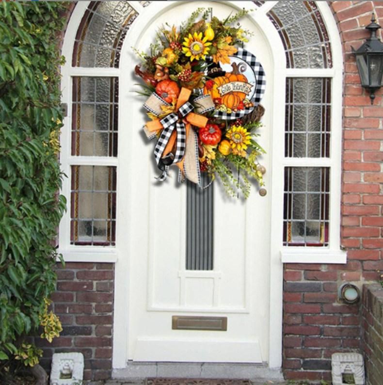 Customized 40cm Dia Halloween Decorative Christmas Wreath for Festival Decorations