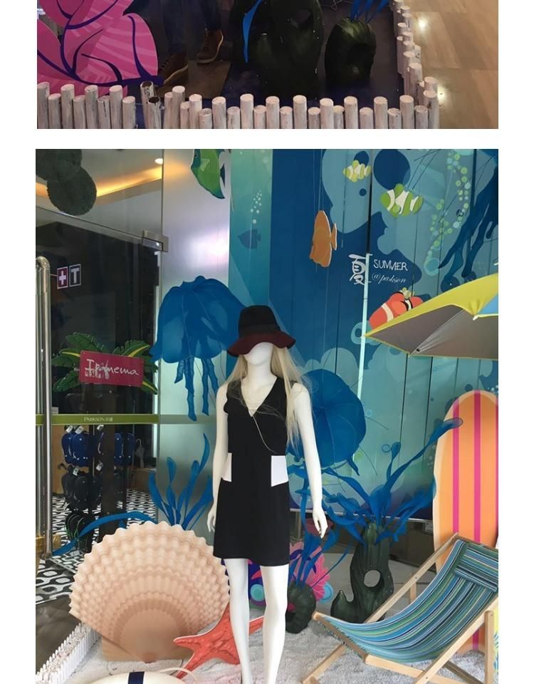 Summer Window Shop Atrium Marine Series Jellyfish Decoration Props Wedding Decoration