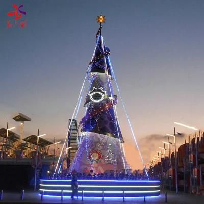 Giant Outdoor RGB Lighting Christmas Tree with Program