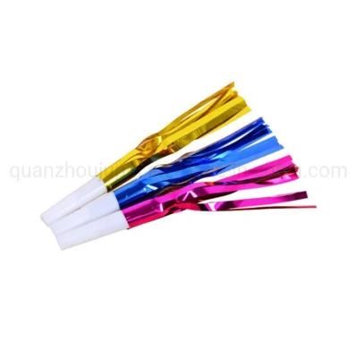 OEM Birthday Party Supplies Cheering Props Toy Multi-Colored Whistle