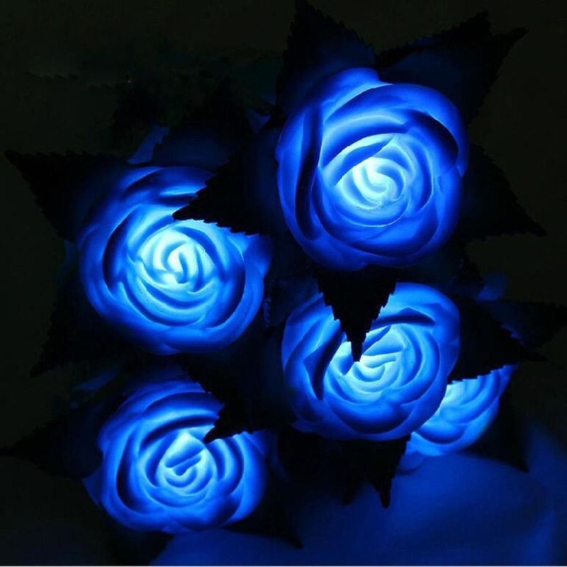 LED Rose Flower Lamp for Valentines Wedding Decoration