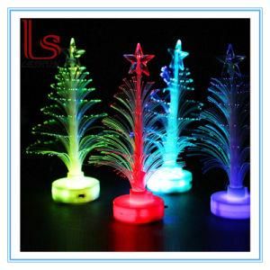 Christmas Ornaments 12 Cm Transparent Optical Fiber Light-Emitting LED Mini Small Christmas Tree