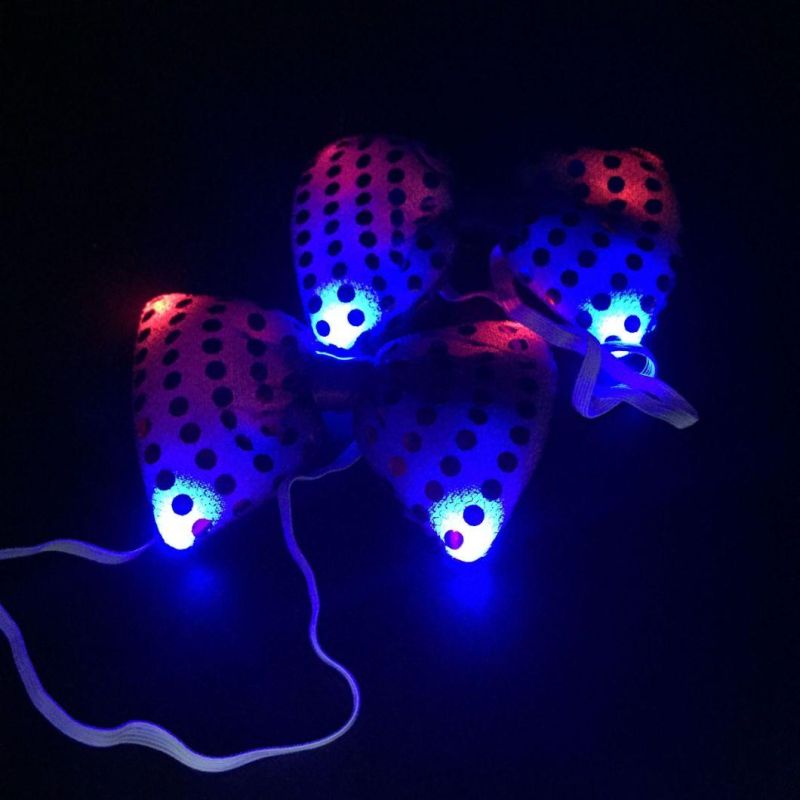 LED Light up Sequin Bow Tie Light up Bowtie Party