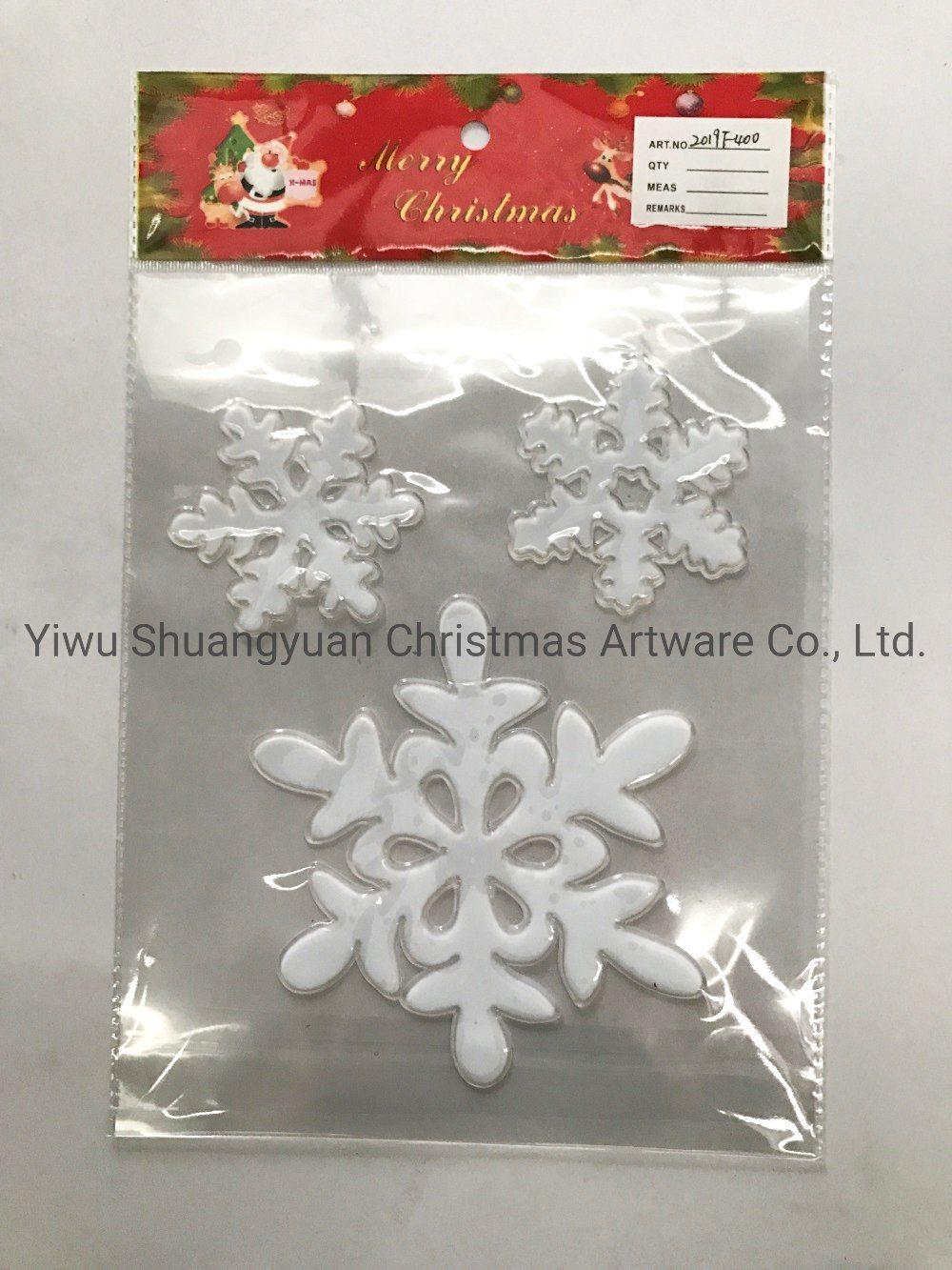 Snowflake Christmas Electrostatic Sticker Window Sticker Wall Stickers Home Decals Decoration Wallpaper