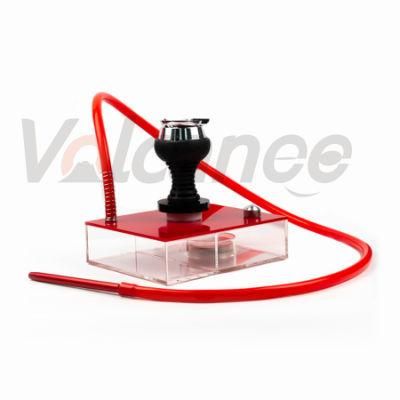 Manufacturer Wholesale Hookahs Set Glass Bong Black Box Acrylic Book Hookah with LED Light