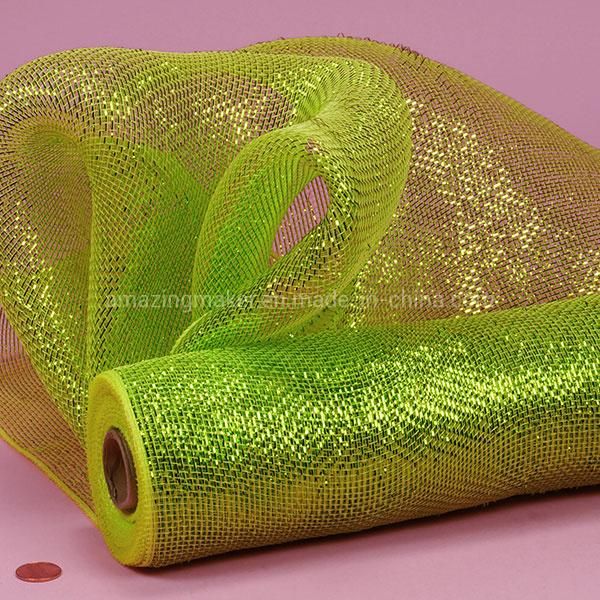 Fashion Laser Twinkle Metallic Deco Mesh for Packing