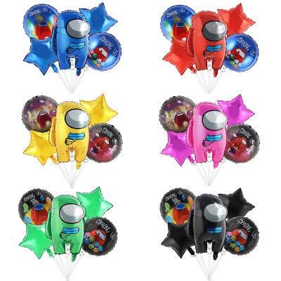 Extremely Popular Hot Selling Birthday Party Supplies Among Us Space Werewolf Killing Theme Mylar Foil Balloons