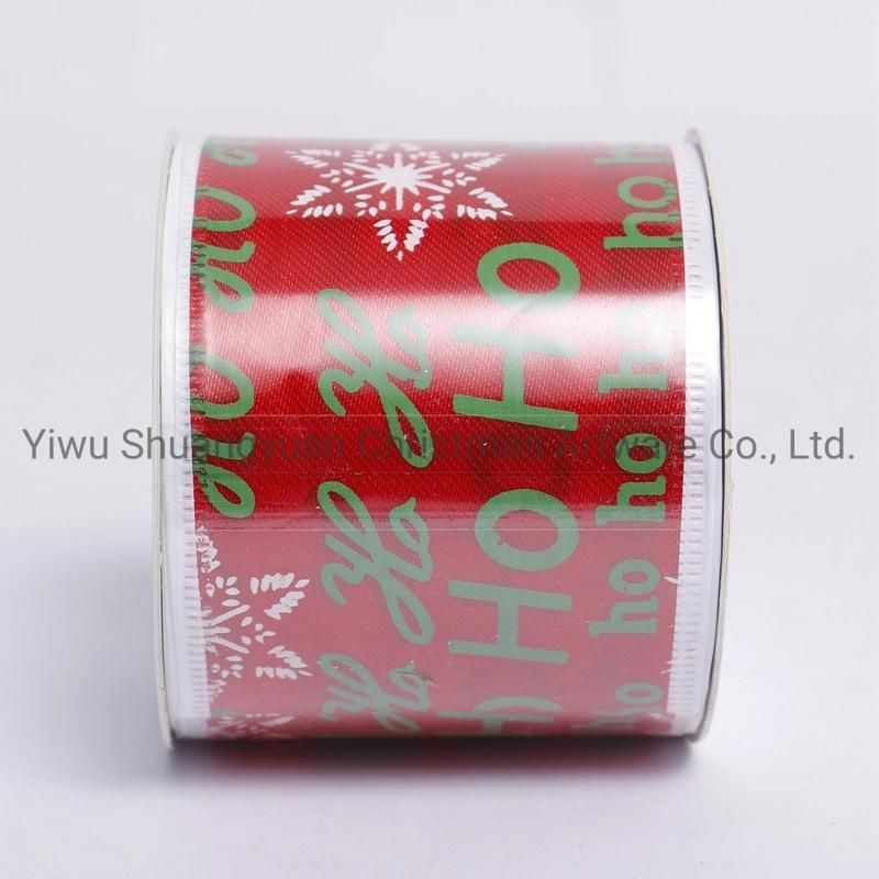 Christmas Ribbon Decor for Holiday Wedding Party Decoration Supplies Hook Ornament Craft Gifts
