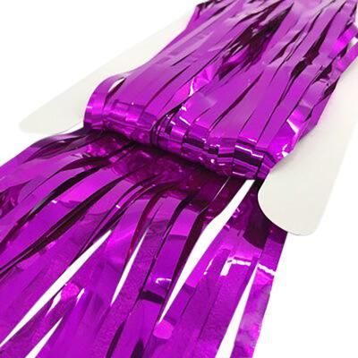 1*2m Party Decoration Pet Backdrop Tinsel Metallic Fringe Foil Curtain