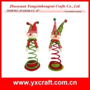 Christmas Decoration (ZY11S316-1-2) Christmas Spring Elf Statue Gift