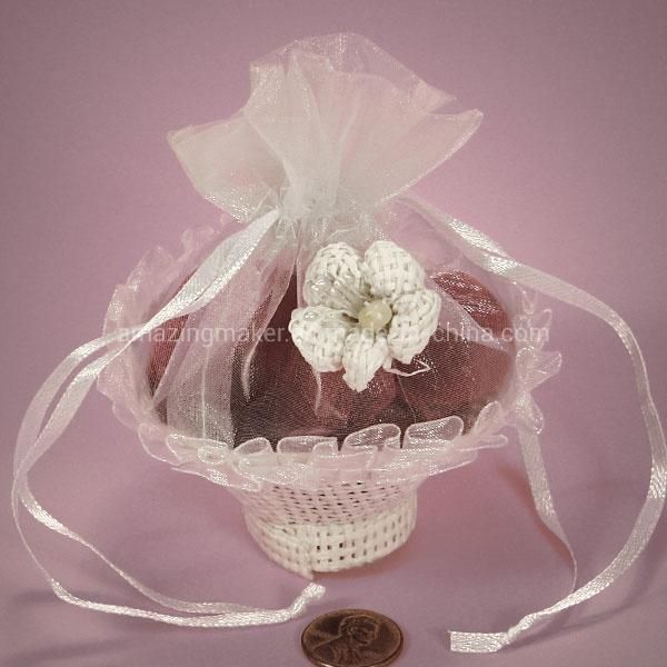 Excellent Organza Paper Mesh Tiny Favor Basket (AM-OB014)