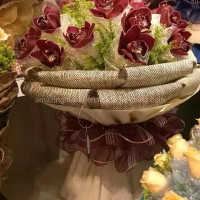 Fashion Jute Flower Deco Mesh Rolls for Wreath Packaging