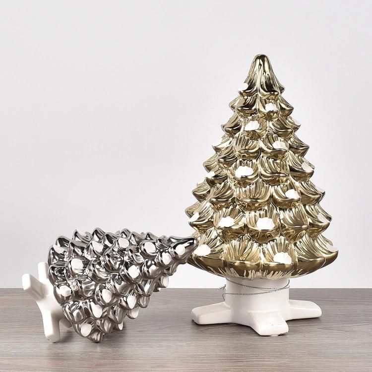 Home Ceramic Decoration Ornament Pieces Gift Christmas Tree