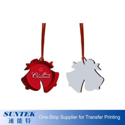 Wholesale Christmas Ornament Suppliers Blank Sublimation Christmas Hanging Decoration Holiday Gift