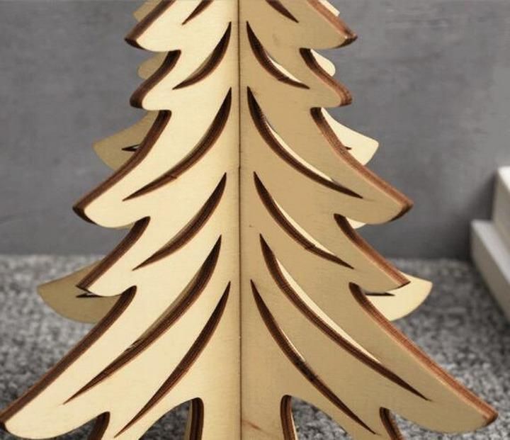 Wood Christmas Tree Christmas Ornaments Kits Family DIY Art and Craft Decorations Project