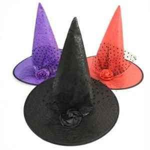 Masquerade Dress up Witch Hat Ghostcosplay Supplies Wizard Hat