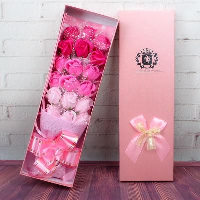 One Dozen Roses Scented Soap Artificial Floral Flower Bouquet Beautiful Rose for Anniversary, Weddings, Birthdays, Valentine&prime;s Day, Mother&prime;s Day