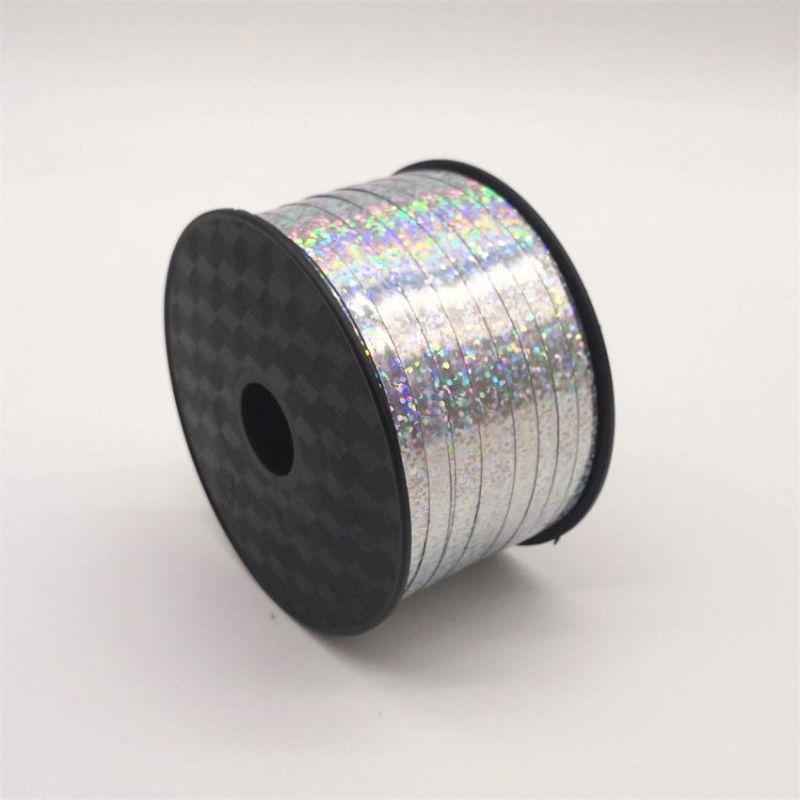 250 Yards/Roll Laser Aluminized Rainbow Film Metal Ribbon Br6005