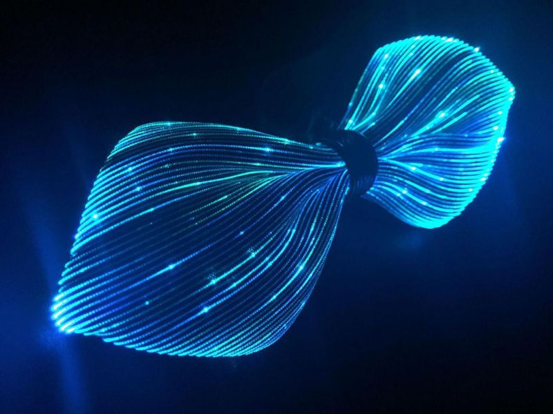 Novelty RGB LED Optical Fiber Bowknot Decoration