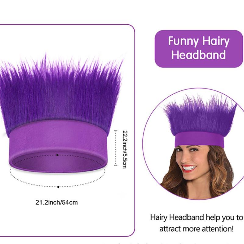 Wig Headband Football Fans Crazy Hair with Spirit Party Wig