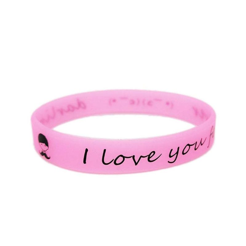 Silicone Bracelets I Love You Luminous Rubber Wristbands