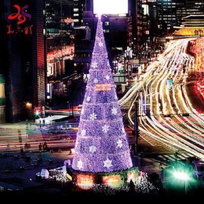 Large Outdoor Custom LED RGB Lighting Artificial Christmas Tree