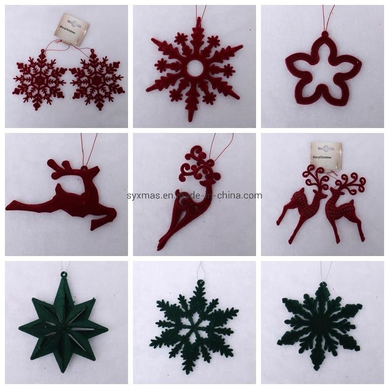 Plastic Material Tree Hanging Ornaments Christmas Decoration