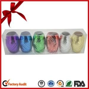 5mm*10m Metallic Ribbon Eggs for Christmas