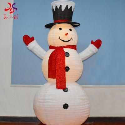 Wholesale Christmas Decoration LED Snowman Lights Foldable