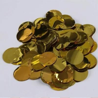 Showsea 2.5cm Party Decoration Round Wedding Sequin Tissue Paper Confetti Wholesale Aluminum Foil Gold Silver Rose Gold in Bulk