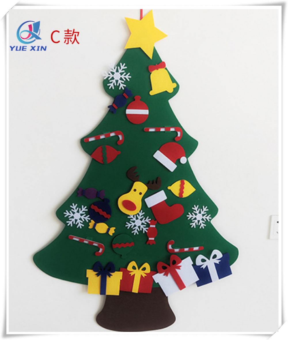 DIY Felt Christmas Tree for Christmas Door Wall Hanging Decorations