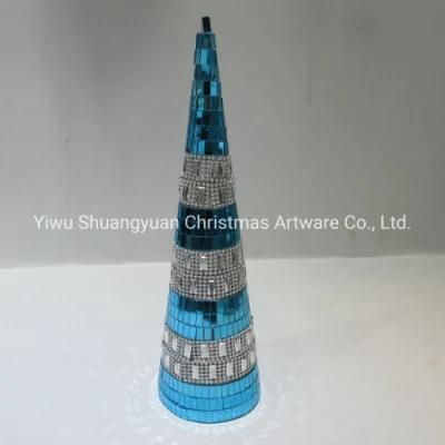 30cm Colorful PVC Mirror Tree Tower