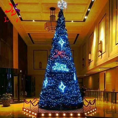Christmas Decoration Metal Frame LED Giant Artificial Real Christmas Tree
