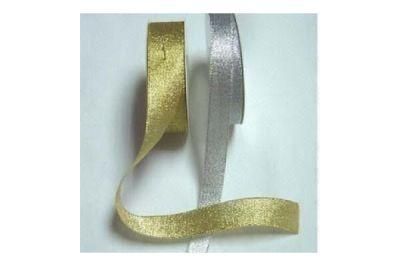 Christmas Glitter Gold and Silver Metallic Decorative Ribbon