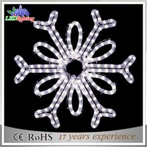 2017 New Cold White Holiday Decoration LED Rope Snowflake Light