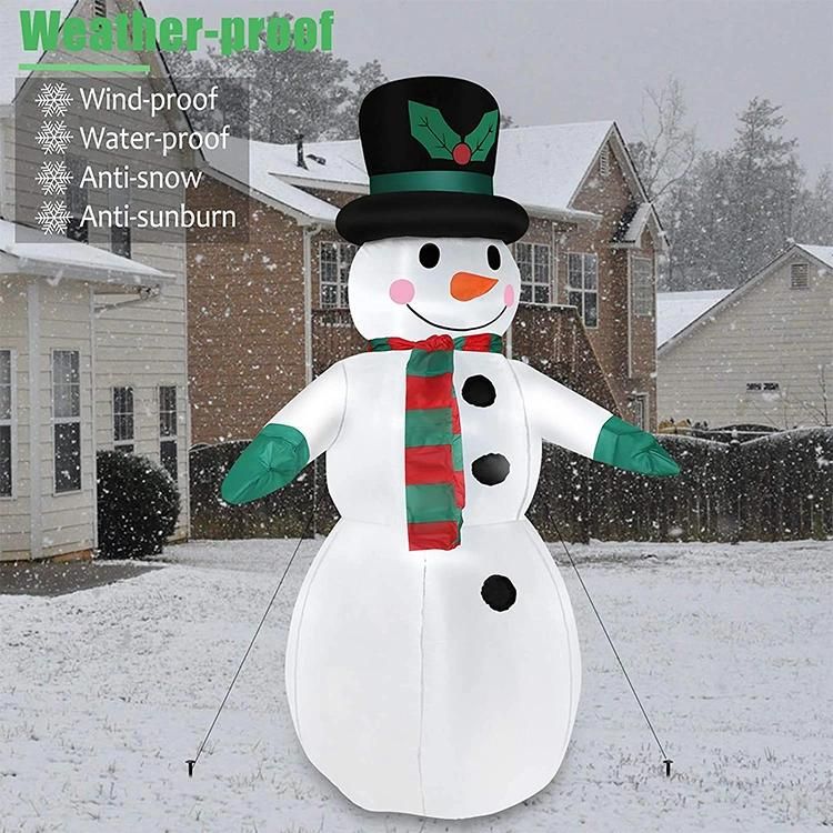 Customized Inflatable Outdoor Decoration LED Lights Snowman Factory Price Christmas